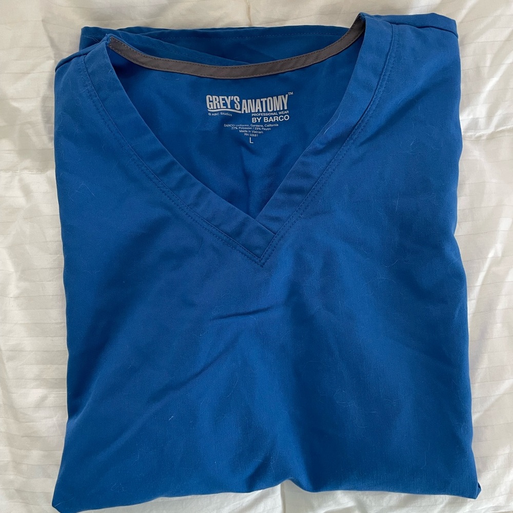 Grey’s Anatomy Large Scrub Top Royal
